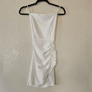Windsor White Mini Scrunch Dress Size Small In Good Condition